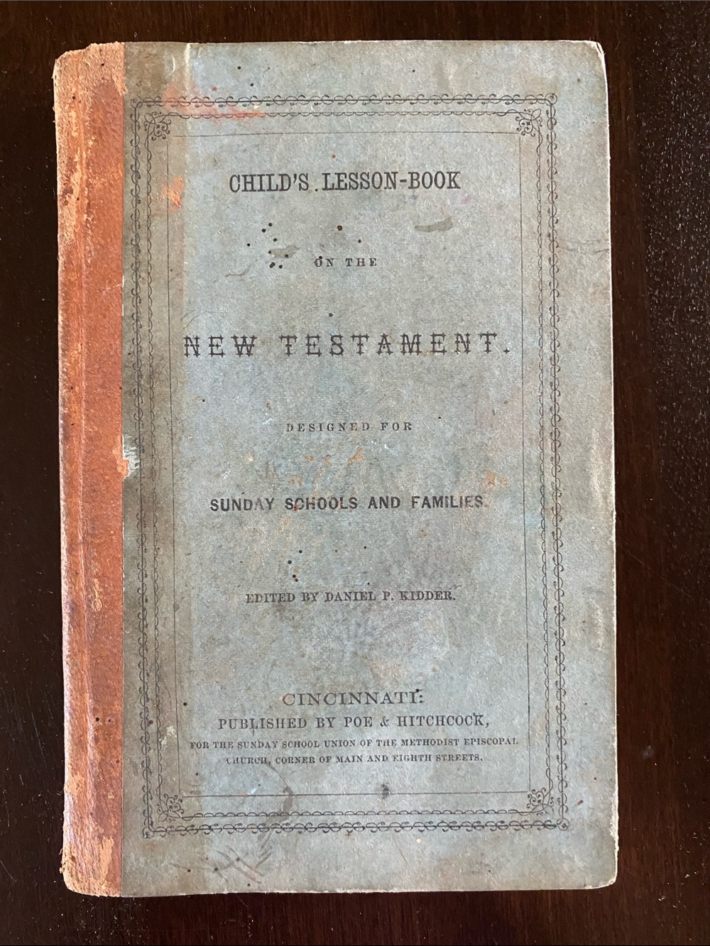 Vintage-Style Kids Lesson Book - Blue Cover